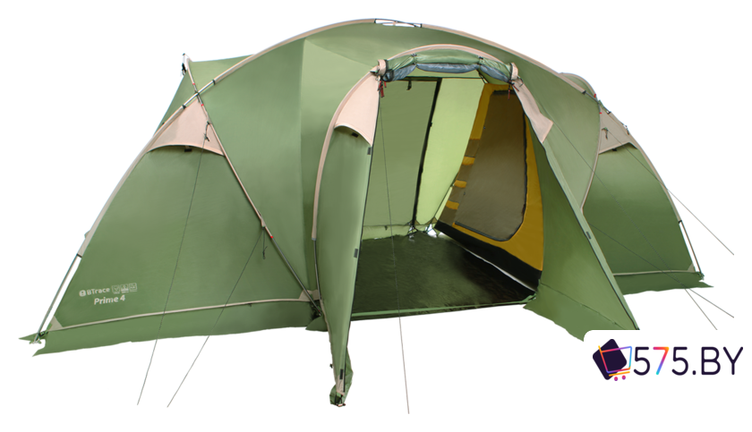 Кемпинговая палатка BTrace Prime 4 (зеленый/бежевый)