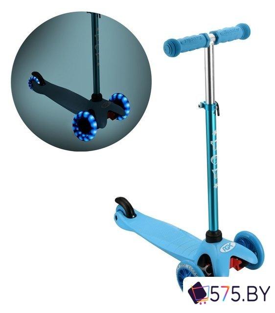 Трехколесный самокат RGX Toy LED (голубой), фото 1