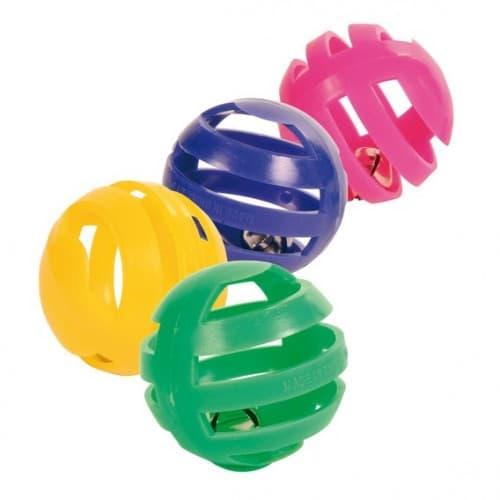 Игрушка TRIXIE, цветные трещащие шарики, диам.4 см (4 шт) 4521 - фото 1 - id-p193463592