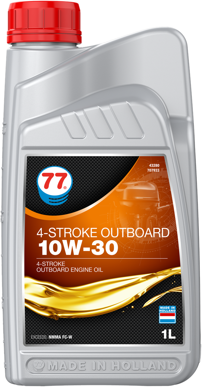 Масло синтетическое 4-stroke Outboard 10W-30, 1л 4х-тактное