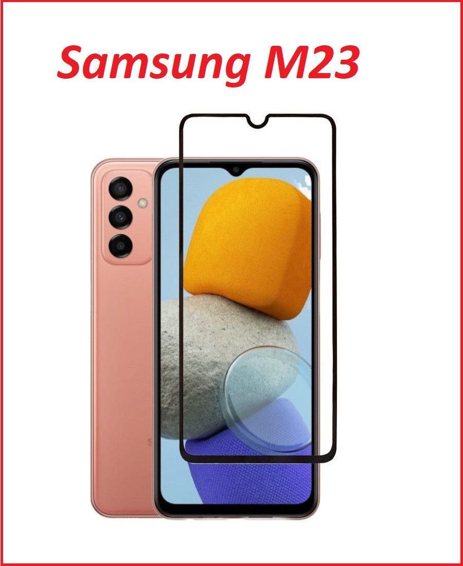 Защитное стекло Full-Screen для Samsung Galaxy M23 SM-M236 черный (Re'in с полной проклейкой) - фото 1 - id-p193281730