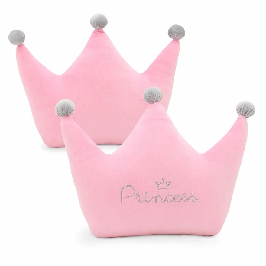 Мягкая игрушка подушка Корона розовая Princess 35 см Orange Toys - фото 2 - id-p193465218