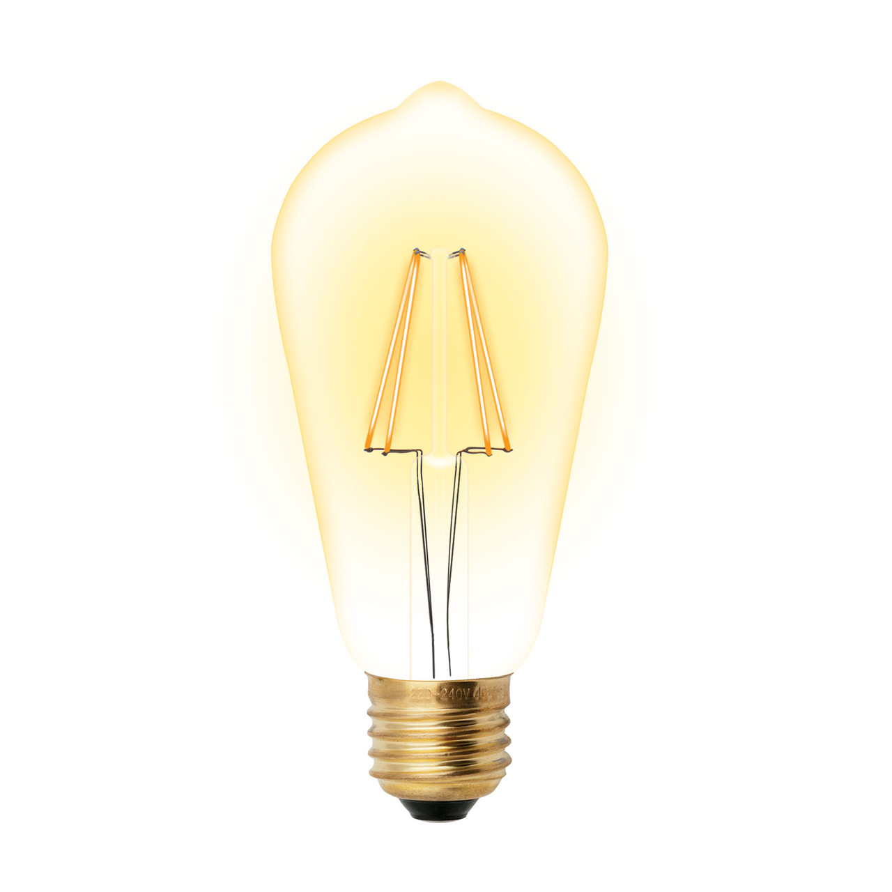 Ретро лампа Эдисона UNIEL светодиодная LED-ST64-5W-GOLDEN-E27 GLV22GO - фото 2 - id-p79212258