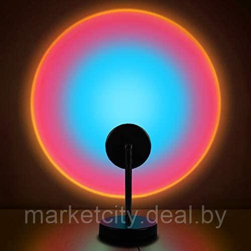 Светодиодная лампа с эффектом заката Sunset Lamp на пульте управления - фото 2 - id-p193486751