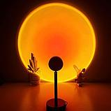 Светодиодная лампа с эффектом заката Sunset Lamp на пульте управления, фото 4