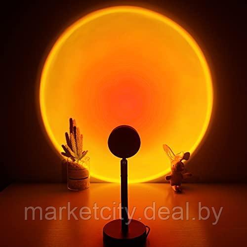 Светодиодная лампа с эффектом заката Sunset Lamp на пульте управления - фото 4 - id-p193486751