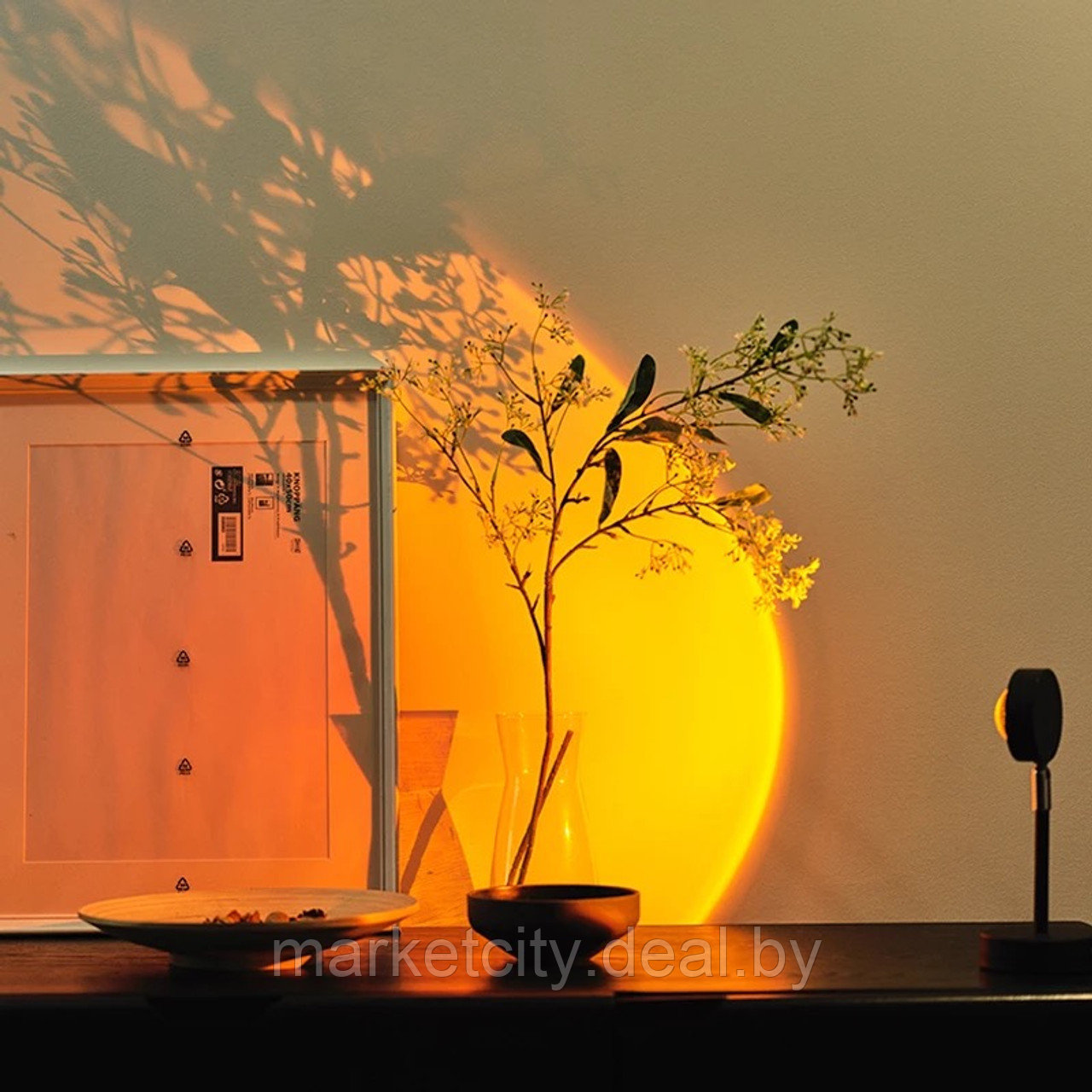 Светодиодная лампа с эффектом заката Sunset Lamp на пульте управления - фото 7 - id-p193486751