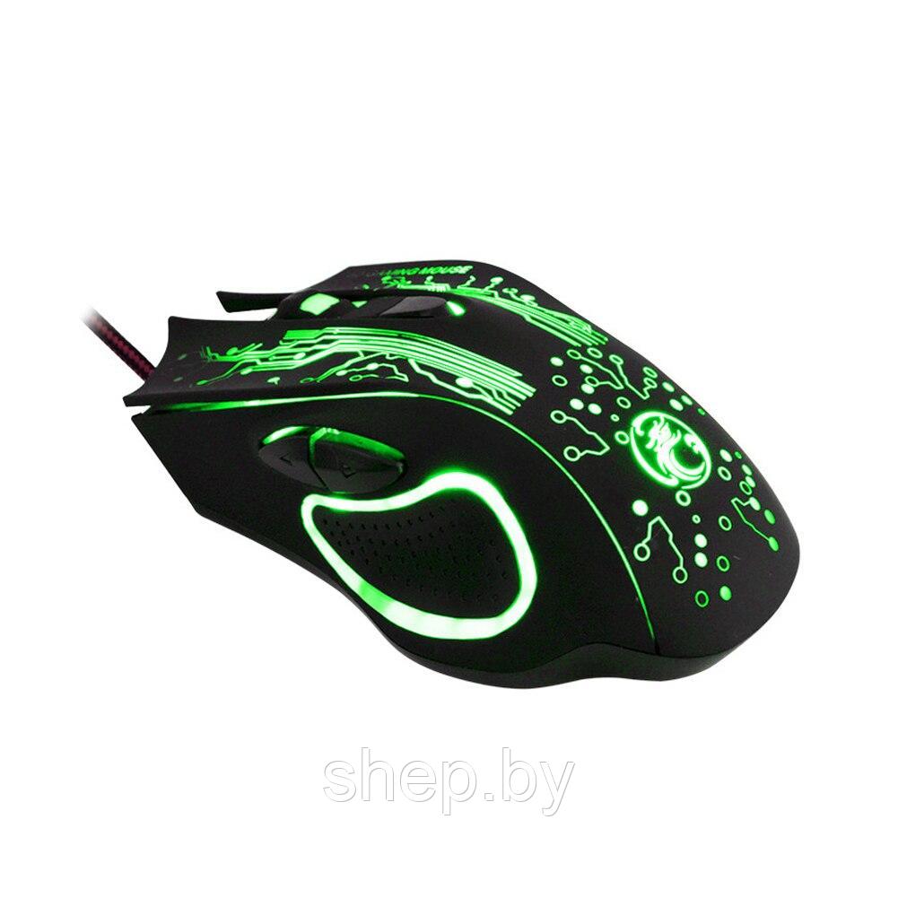 Игровая мышь IMICE X9, черный, 6 клавиш,LED-подсветка - фото 3 - id-p193486796