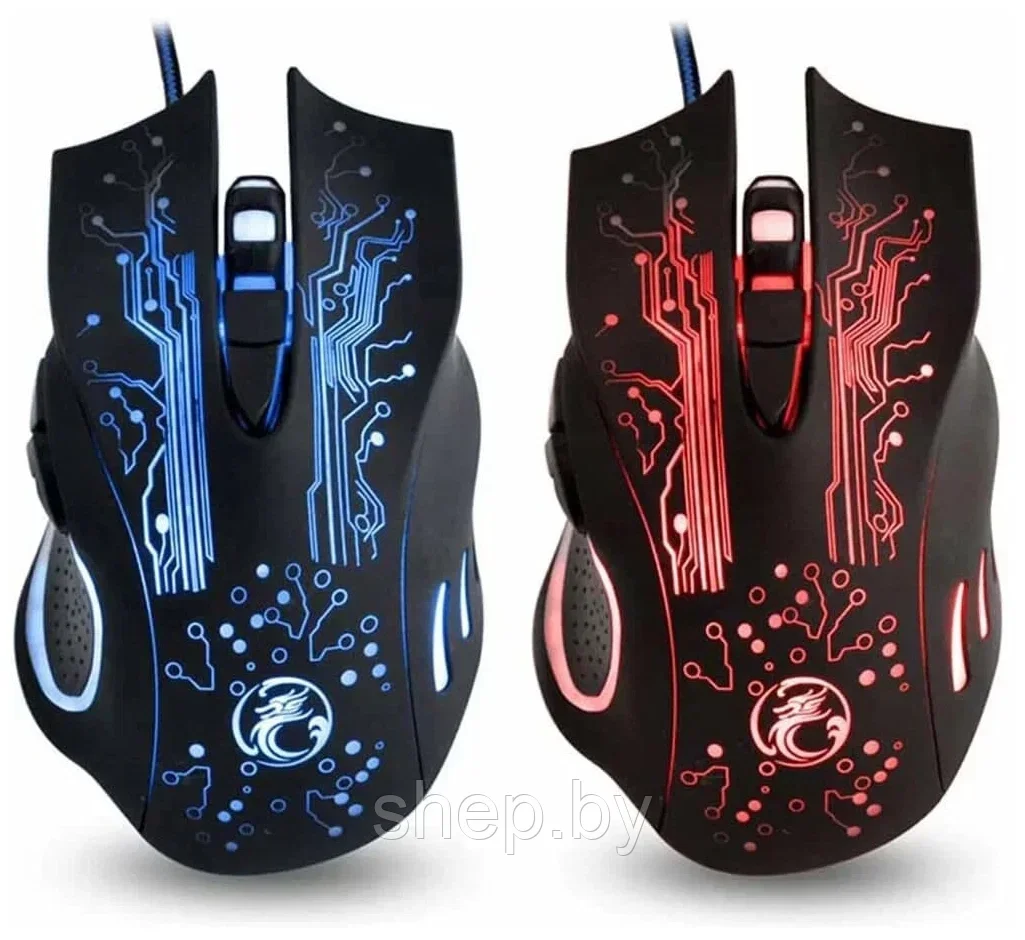 Игровая мышь IMICE X9, черный, 6 клавиш,LED-подсветка - фото 9 - id-p193486796