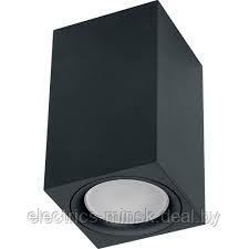 Накладной потолочный светильник Feron под лампу GU10, черный - фото 1 - id-p193486954