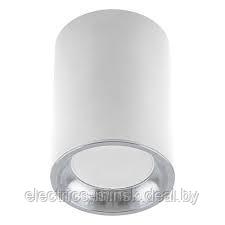 Накладной потолочный светильник Feron под лампу GU10, белый с хромом - фото 1 - id-p193486996