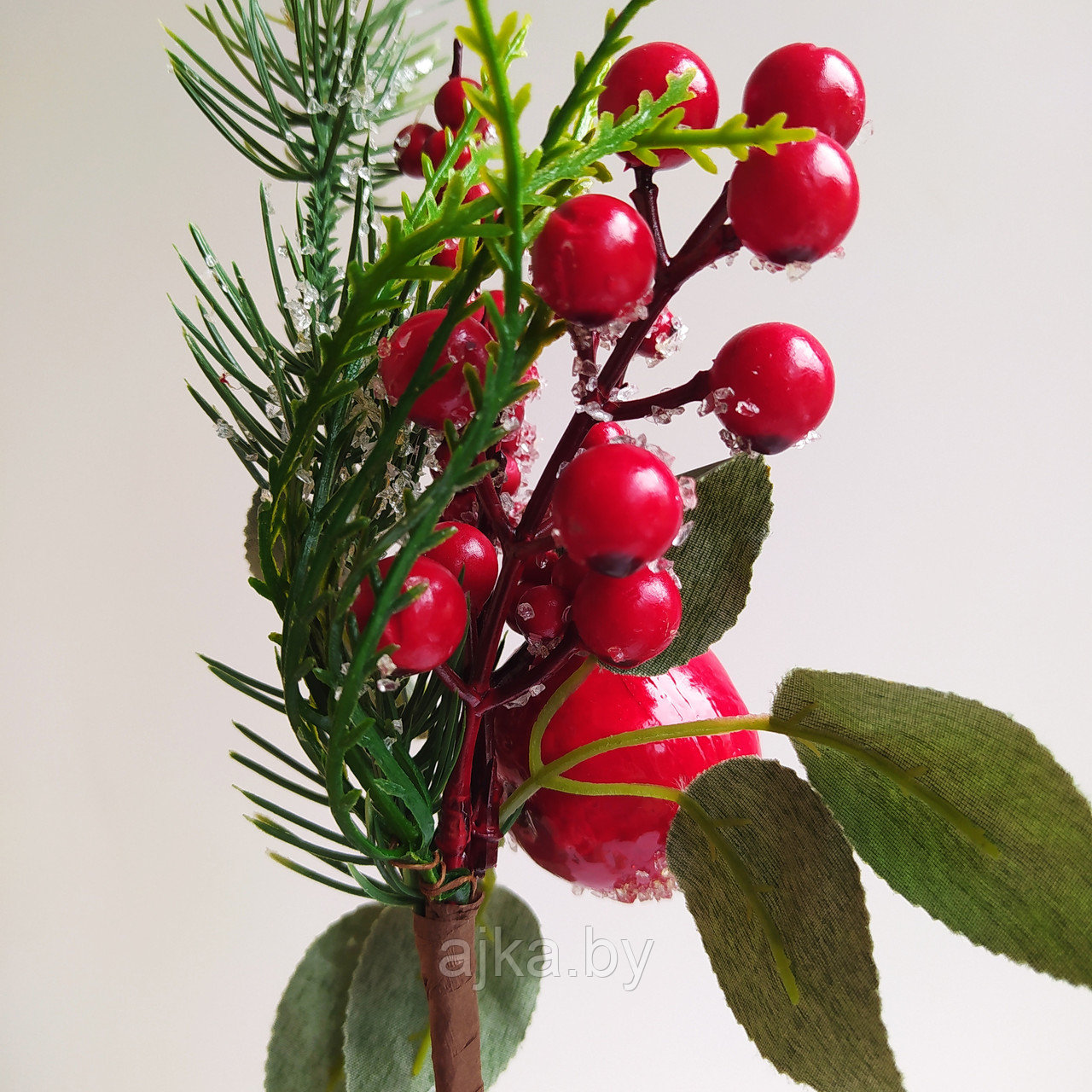 Ветка декоративная Зимняя с красными ягодами - фото 7 - id-p193487083