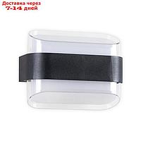 Бра Wall, 10Вт LED, 750lm, 3000K, цвет черный, матовый