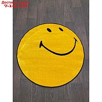 Ковёр круглый Smile nc21, 100x100 см, цвет yellow