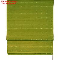 Римская штора "Терра", размер 160х160 см, цвет зелёный