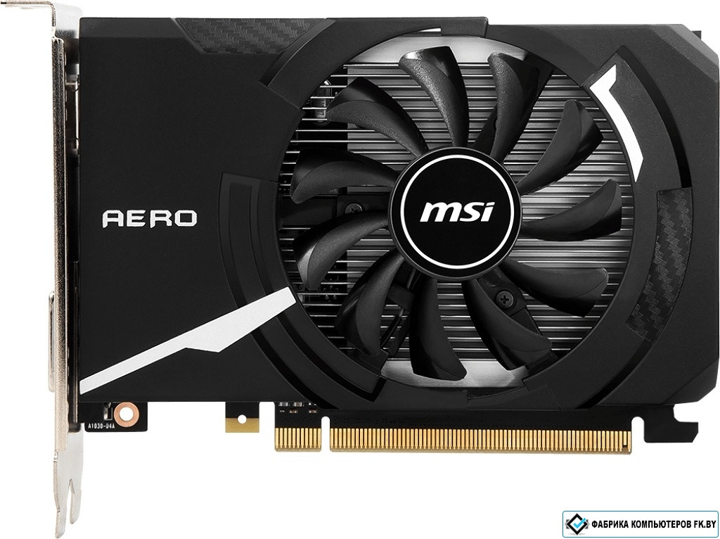 Видеокарта MSI GeForce GT 1030 Aero ITX OC 2GB DDR4 - фото 1 - id-p193487995