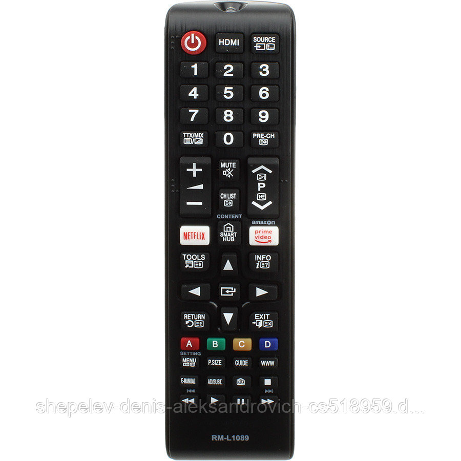 Пульт ClickPDU Samsung RM-L1089(1088 ver.2)Smart Hub, Prime Video, Netflix универсальный 3D LCD