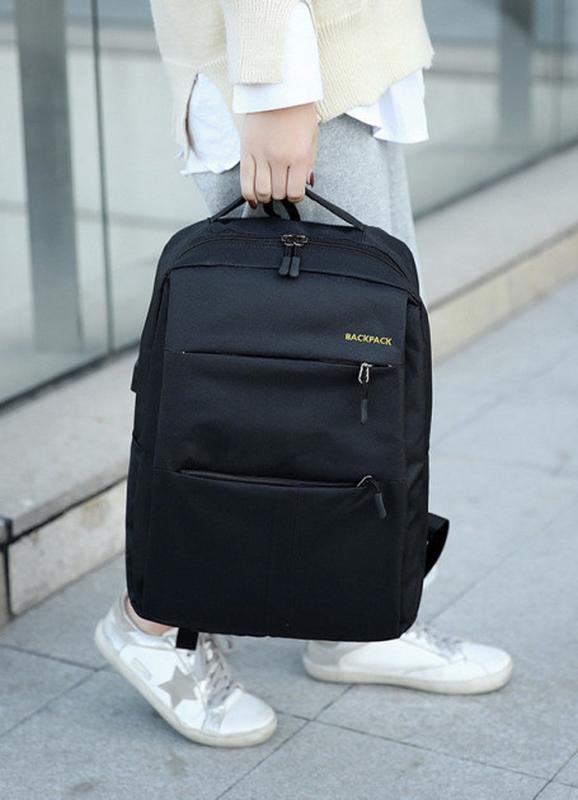 Рюкзак 3в1 BackPack "Urban" с USB и отделением для ноутбука до 17". ЧЕРНЫЙ - фото 4 - id-p193491696