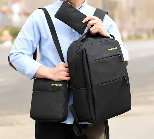 Рюкзак 3в1 BackPack "Urban" с USB и отделением для ноутбука до 17". СЕРЫЙ - фото 8 - id-p193491705