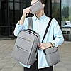 Рюкзак 3в1 BackPack "Urban" с USB и отделением для ноутбука до 17". БОРДОВЫЙ, фото 6