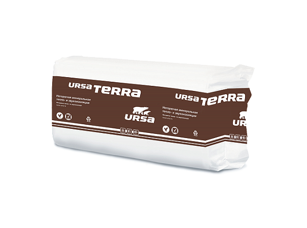 Утеплитель Ursa Terra 37 PN PRO 1250Х610Х50 мм. (0,762 м3; 15,25 м2) - фото 1 - id-p160792814