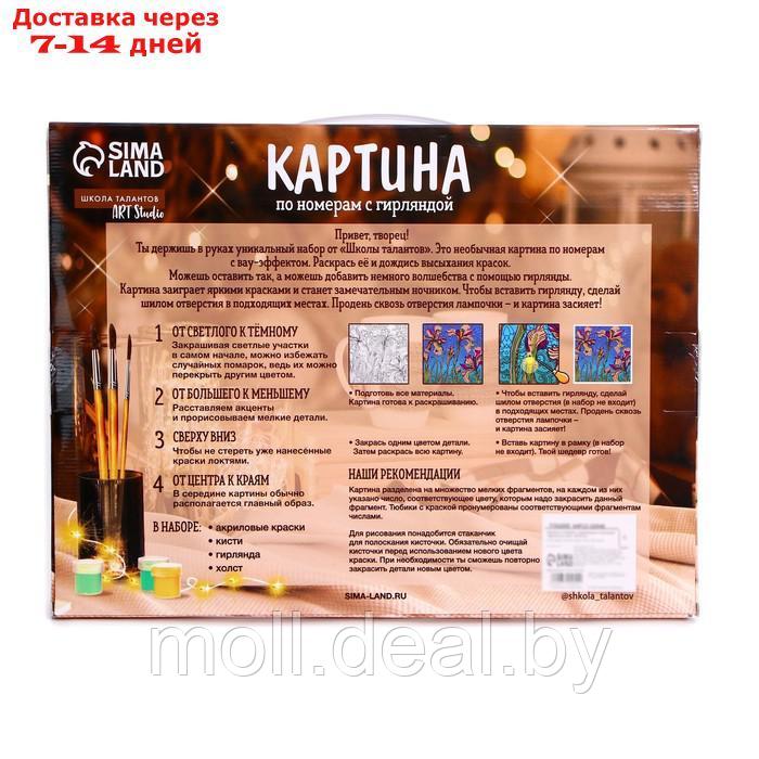 Картина по номерам с подрамником и гирляндой "Платье", 30*40 см - фото 5 - id-p193443877