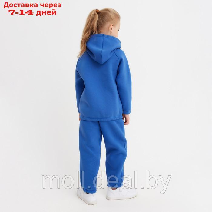 Костюм детский (худи, брюки) MINAKU: Basic Line KIDS, цвет синий, рост 104 см - фото 4 - id-p193443933