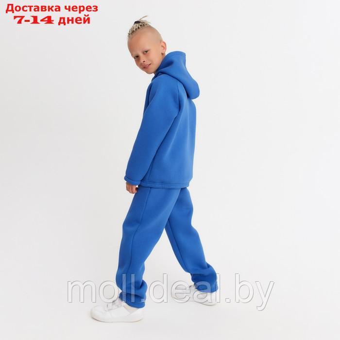 Костюм детский (худи, брюки) MINAKU: Basic Line KIDS, цвет синий, рост 104 см - фото 7 - id-p193443933