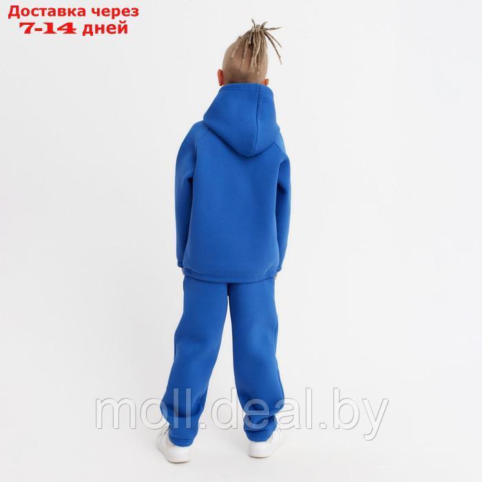 Костюм детский (худи, брюки) MINAKU: Basic Line KIDS, цвет синий, рост 116 см - фото 8 - id-p193443953