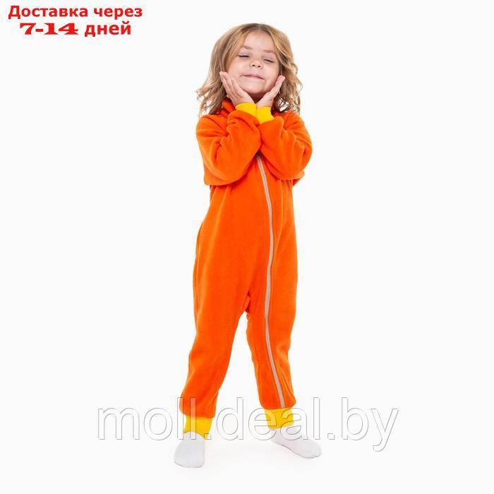 Комбинезон для девочки А.965, цвет оранжевый, рост 98-104 см - фото 3 - id-p193445250