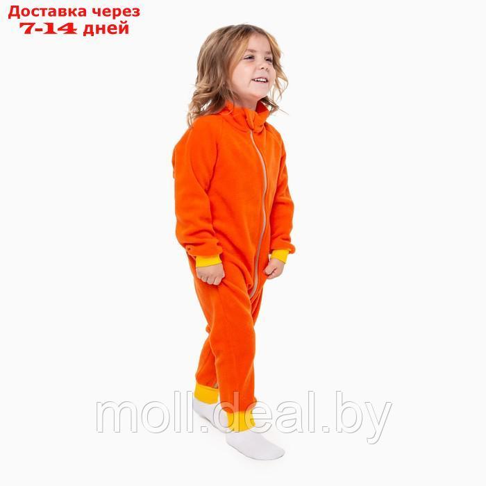 Комбинезон для девочки А.965, цвет оранжевый, рост 98-104 см - фото 4 - id-p193445250