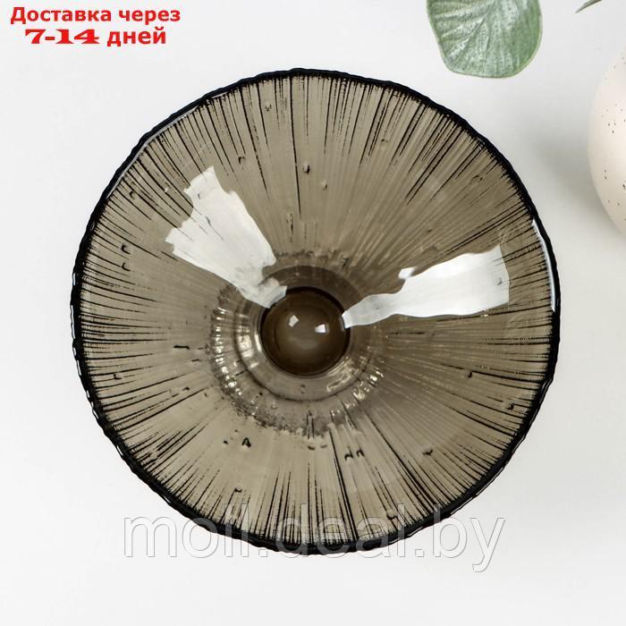 Блюдо на ножке "Фейерверк", 15×15×7,5 см, цвет серый - фото 2 - id-p193444146