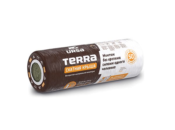 Утеплитель Ursa Terra скатная крыша 1x3000x1200x200 мм. (3,6 м2; 0,720 м3) - фото 1 - id-p193491780
