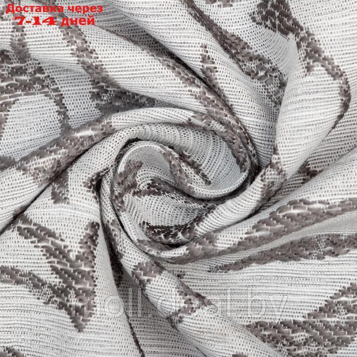 Штора портьерная Этель "Элит" цвет серый, на шторной ленте 270х300 см, 150гр/м2, 100% п/э - фото 4 - id-p193444309