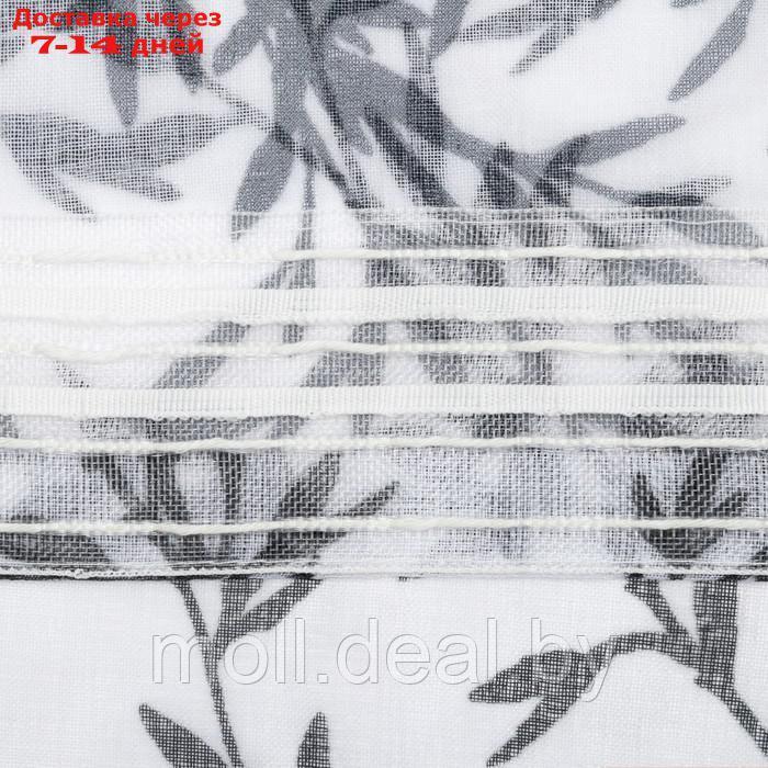 Тюль Этель "Шум листвы, на шторной ленте 280х270 см, 70гр/м2, 100% п/э - фото 3 - id-p193444327