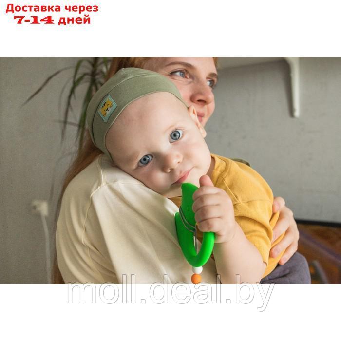 Прорезыватель - игрушка силиконовый на держателе "Котик" Г. Доман - фото 8 - id-p193444577