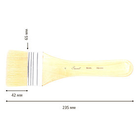 Кисть "Сонет" щетина флейц,  ручка покрытая лаком №6