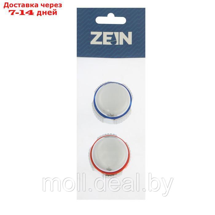 Ручка на смеситель ZEIN Z204, для кран-букс со штоком на 24 шлица, цинк, 2шт, хром - фото 3 - id-p193449587