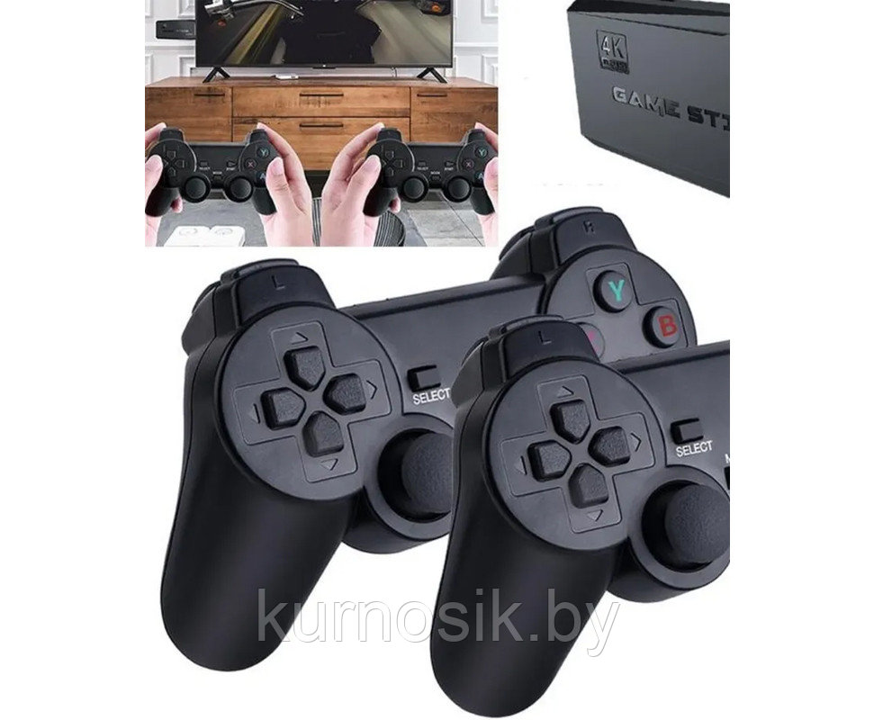 Игровая приставка Game Stick Lite 4К HDMI 20000+ игр 2 беспроводных джойстика с Flash картой 64Gb - фото 8 - id-p184807669