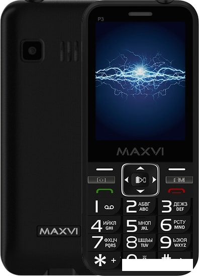 Мобильный телефон Maxvi P3 (черный)