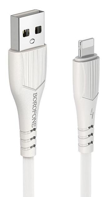 Зарядный USB дата кабель BOROFONE BX37 Lightning, 2.4A, 1м, белый 556246 - фото 2 - id-p193499913