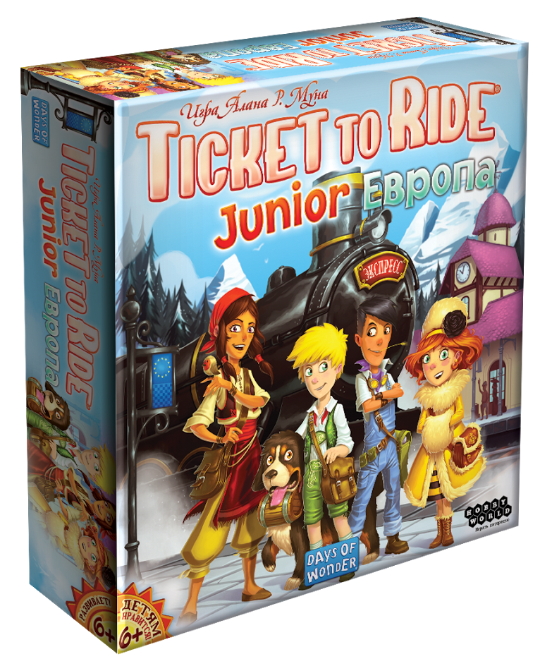 Настольная игра Билет на поезд Junior: Европа - фото 1 - id-p193499695