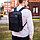Рюкзак 3в1 BackPack Urban с USB и отделением для ноутбука до 17 Серый, фото 9