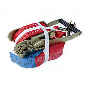 Стяжной ремень VIP-3 2,5/5,0 тонн, двойные крюки, 50мм, 8м, фото 2