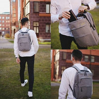 Рюкзак 3в1 BackPack Urban с USB и отделением для ноутбука до 17 Серый