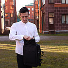 Городской рюкзак Кембридж с USB и отделением для ноутбука до 14.5 Черный, фото 10