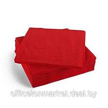 Салфетки бумажные "Бик-пак", 200 шт, 33x33 см, бордовый