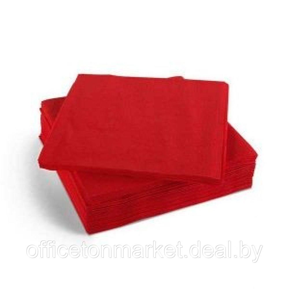 Салфетки бумажные "Бик-пак", 200 шт, 33x33 см, бордовый - фото 1 - id-p189200186