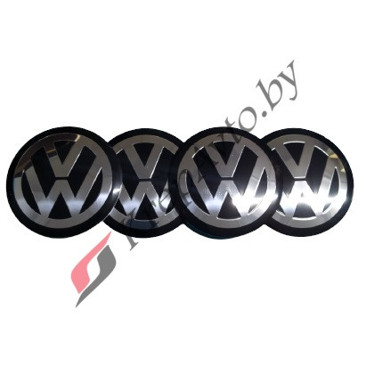 Наклейки на колпачок литого диска Volkswagen 64мм (4шт) - фото 1 - id-p193513860