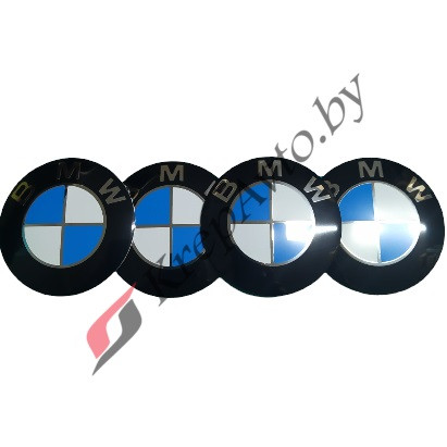 Наклейки на колпачок литого диска BMW 64мм (4шт) - фото 1 - id-p193513871